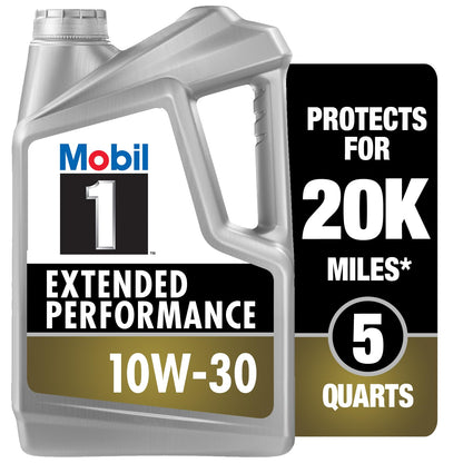 Mobil 1 Advanced Fuel Economy Full Synthetic Motor Oil 0W-20, 5 Quart