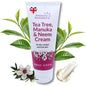 Tea Tree, Manuka & Neem Cream 350ml - Antibacterial, Anti-fungal, Antiseptic, Anti-Itch, Dry, Chapped & Cracked Skin, Eczema, Psoriasis, Jock Itch, Fungal infections. Fast Effective Relief