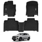 3W Floor Mats for Toyota Tacoma 2024 2025 2026 Double Cab Auto Tran(Not Fit Hybrid & XtraCab), TPE All Weather Custom Fit Floor Liner for Tacoma TRD/SR/SR5/limited Car Liners.