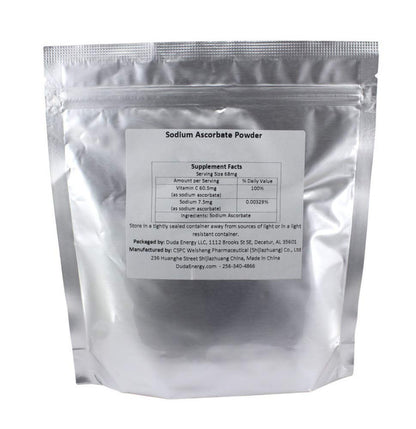 Sodium Ascorbate Powder, 25KG / 55 lb Ba Food Grade FCC USP BIoActive Non-GMO Vitamin C Contains Ascorbic Acidg