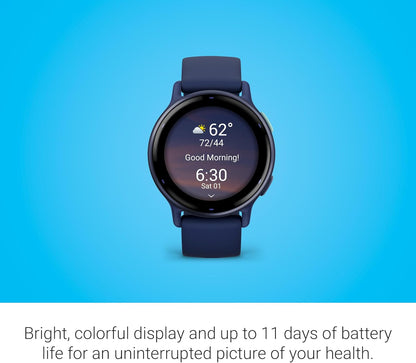 Garmin vívoactive 5, GPS-Smartwatch für Gesundheit und Fitness, AMOLED-Display, bis zu 11 Tage Akkulaufzeit, Schwarz