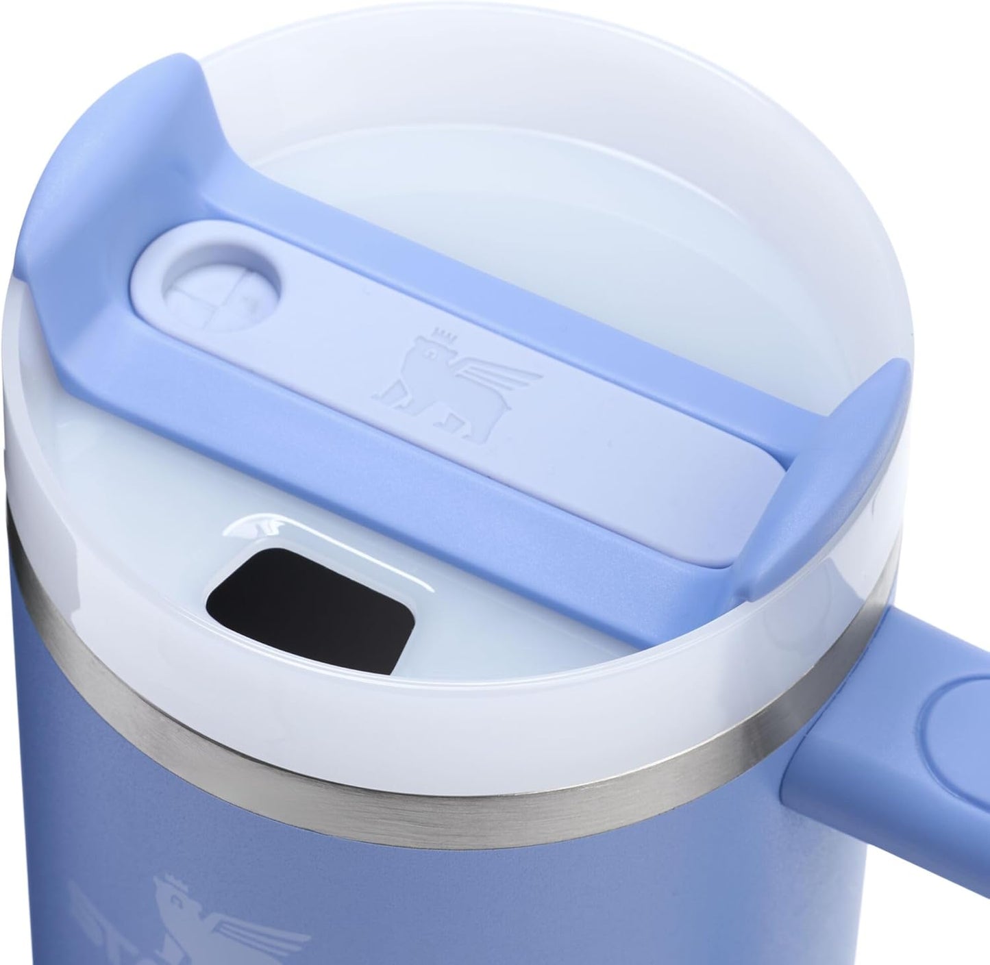 Vaso Stanley Quencher H2.0 con asa y pajita de 40 oz | Tapa Flowstate de 3 posiciones | Compatible con portavasos para viajes | Vaso térmico de acero inoxidable | Sin BPA | Arándano
