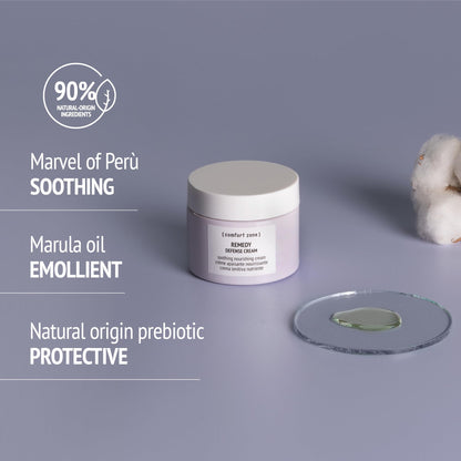[ comfort zone ] Remedy Defense Cream | Soothing Nourishing Cream To Protect The Skin Barrier, Great For Sensitive Skin
