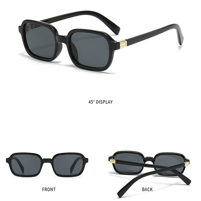 Awdchny Retro Ovale Sonnenbrille für Damen – Elegante Cat Eye 90er Sonnenbrille, Leichter schmaler Rahmen, Trendige UV-Schutz Sonnenbrille 8057 Schwarz+Braun+Schildpatt