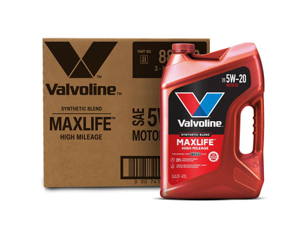Valvoline MaxLife High Mileage 5W-30 Synthetic Blend Motor Oil 5 Quart