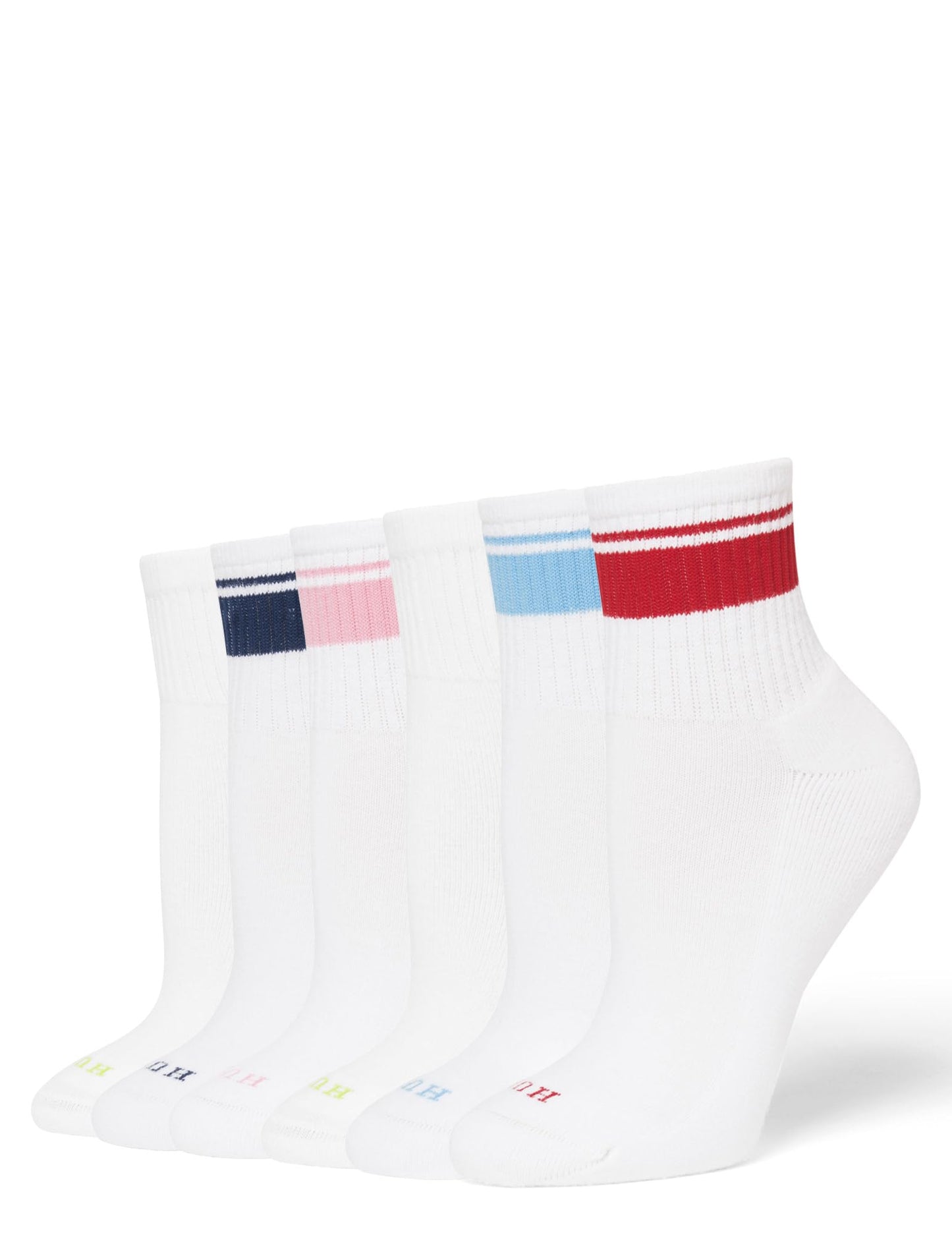 One SizeRetro Stripe - 6 Pair Pack