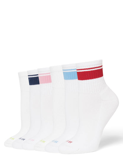 One SizeRetro Stripe - 6 Pair Pack