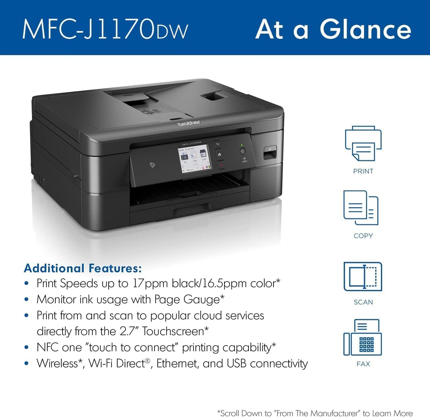 Brother MFC-J1170DW Review: A Compact and Versatile All-in-One Printer