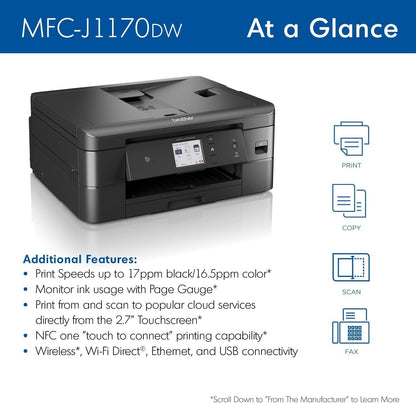 Brother MFC-J1170DW Review: A Compact and Versatile All-in-One Printer