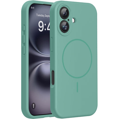 Miracase Magnetic for iPhone 17 Pro Case, Compatible with MagSafe, Integrated Silicone Camera Control Cover, 3.0mm Thicken Shockproof Drop Protection Phone Case for 17 Pro,Dark Blue