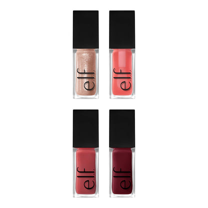 e.l.f. Glow Reviver Lip Oil, Pflegendes getöntes Lippenöl für ein hochglänzendes Finish, angereichert mit Jojobaöl, vegan & tierversuchsfrei, Rose Envy