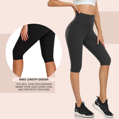 DHSO 3 Pack Women's Knee Length Leggings - A Summer Wardrobe Essential
