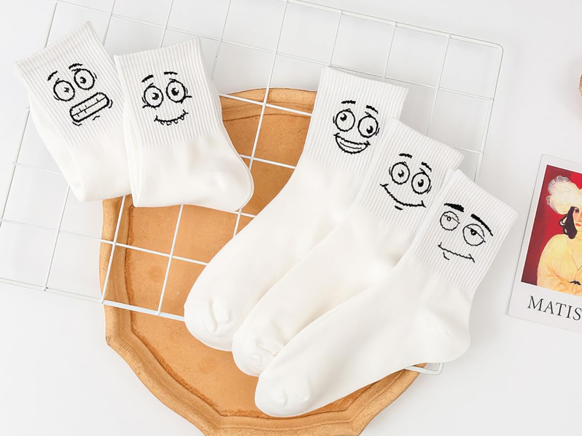 Lustige Crew Socken Bunte Neuheit Niedliche Casual Crew Socken Geschenkpackungen für Damen Herren