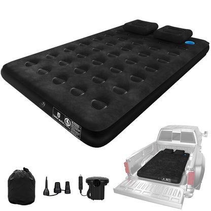 Umbrauto Car Air Mattress Backseat| Inflatable Truck Back Seat Camping Airbed for SUV Rear Seat, Blow Up Sleeping Travel Bed for Van Trunk with Pump & Pillows