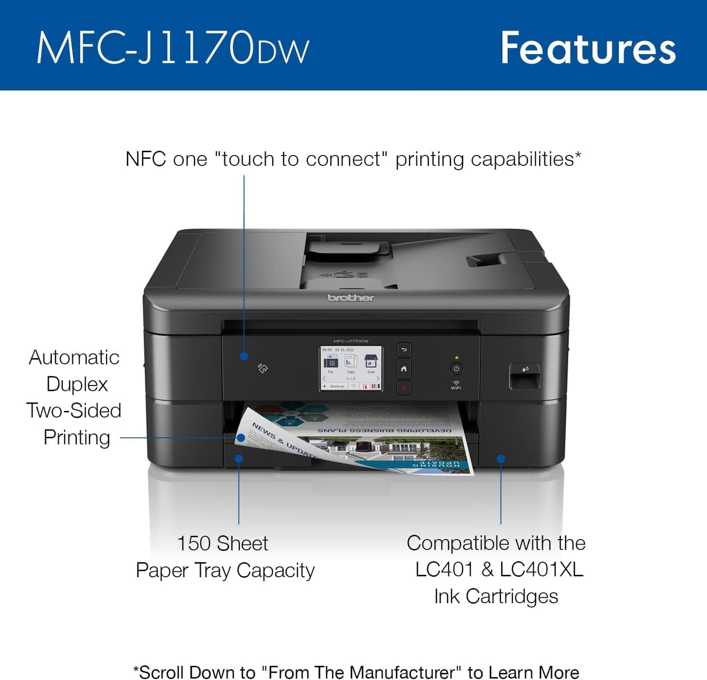 Brother MFC-J1170DW Review: A Compact and Versatile All-in-One Printer
