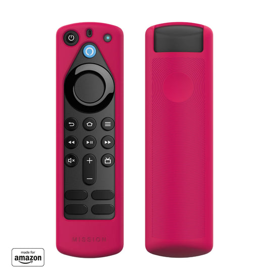 Made for Amazon Remote Cover Case, for Alexa Voice Remote (3rd Gen) | Red