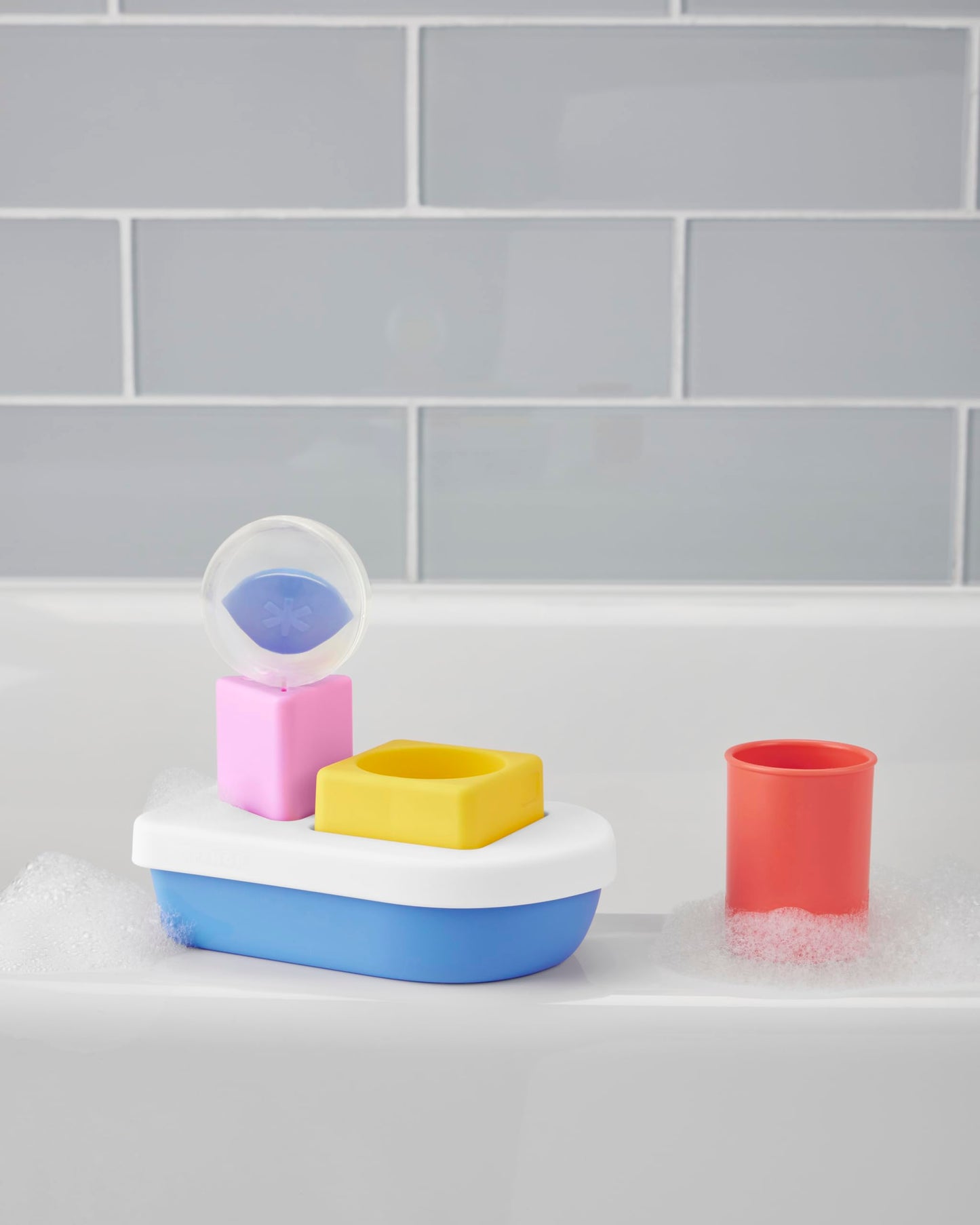 Skip Hop Baby Badespielzeug Wanne-zum-Tisch Café Blasen- & Schaumset Badewannen-Sensorikspielzeug Alter 12m+