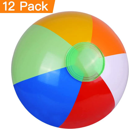 SYZ 12" Beach Balls Bulk - Fun for Kids and Adults Alike!