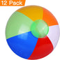 SYZ 12" Beach Balls Bulk - Fun for Kids and Adults Alike!