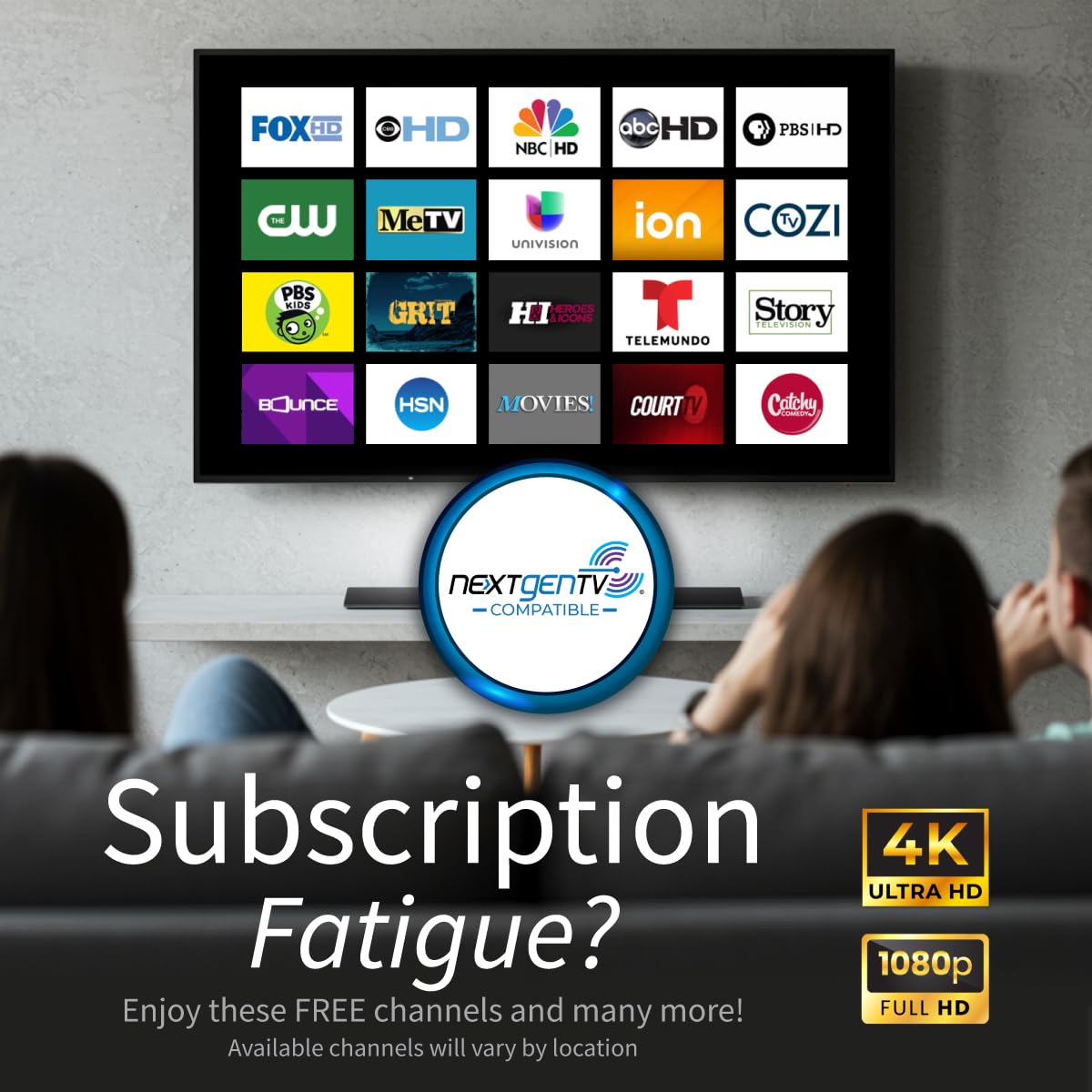 Antennas Direct ClearStream 2V Indoor Outdoor TV Antenna UHF VHF Multi-Directional, 60+ Mile Range, 4K 8K UHD, NEXTGEN TV – w/Reflector, 20-inch Mast