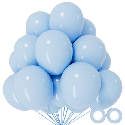 110pcs Black Balloon 12 inch, Black Latex Balloons for Birthday Party Baby Shower Wedding(with 2 Ribbons).