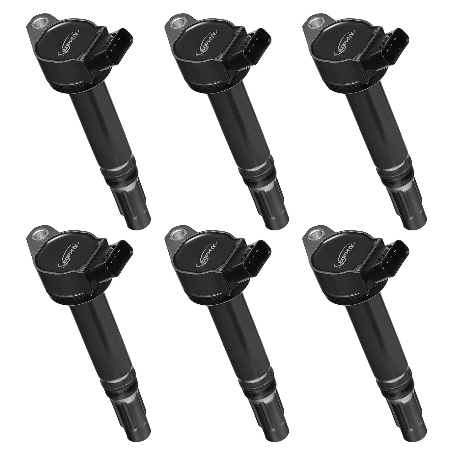 BDFHYK Ignition Coil Pack UF648 and Iridium Spark Plug 97390 Compatible with Jeep Grand Cherokee 2011-2015 Jeep Wrangler Dodge Charger Grand Caravan 2016 Chrysler 200 300 Jeep Coil Pack 3.6L Set of 6
