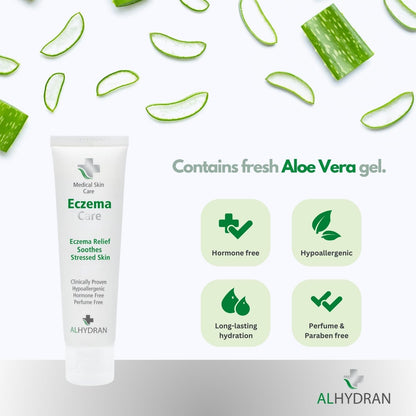 Eczema Care Cream with Pure Aloe Vera Gel | Prevents Eczema Flare-ups | Hypoallergenic & Clinically Proven | 59ml