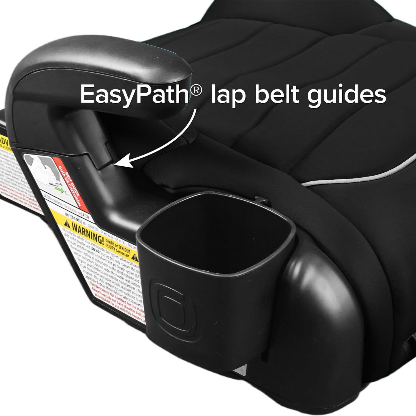 Diono Connect3 RXT Backless Booster, Slim Fit 3-Across in Many Mid-Sized Sedans and SUVs, for Children from 40-120 lbs., Lightweight with Latch connectors