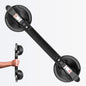 15-Inch Shower Handle - Upgraded Grab Bar with Strong Suction Cups for Bathtub & Shower Safety, Ideal for Seniors, Elderly, Disabled -Silver