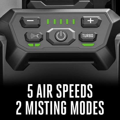 EGO POWER+ Portable Misting Fan, Outdoor Electric 18" 5 Speed Fan, Battery and Charger Not Included - FN1800