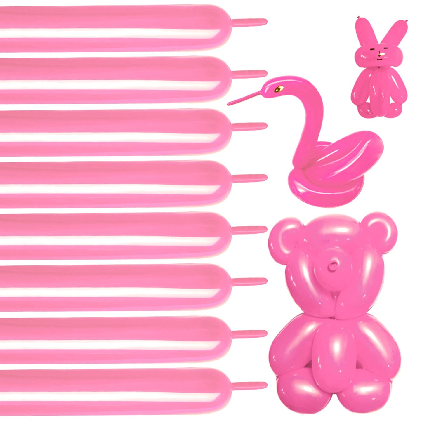100Pcs clear 260 Balloons Clear Long Skinny Latex Balloon for Animal Ballons, Premium Quality Balloons for Beginners Baloons Making Kid's Carnivals Party Decoartion