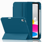 iMieet Case for iPad (A16)/iPad 10th Generation [11-Inch 2025/10.9 Inch 2022], Trifold Stand Smart Cover with Pencil Holder and Soft TPU Back, Supports Touch ID(Black)