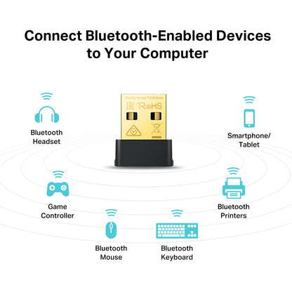TP-Link 2-in-1 USB Bluetooth WiFi Adapter Archer TX10UB Nano | AX900 WiFi 6 BT 5.3 USB 2.0 Adapter for Desktop PC | Dual-Band WiFi Dongle | OFDMA, MU-MIMO, WPA3 | Travel Size | Supports Windows 11,10