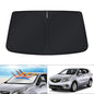 KUST Windshield Sun Shade for 2017-2026 Tesla Model Y/Model 3 Sunshade Accessories (Fit 2025-2026 Model Y Juniper / 2024 Model 3 Highland) Upgraded Foldable Sunshade, Blocks UV Rays Keep Car Cool