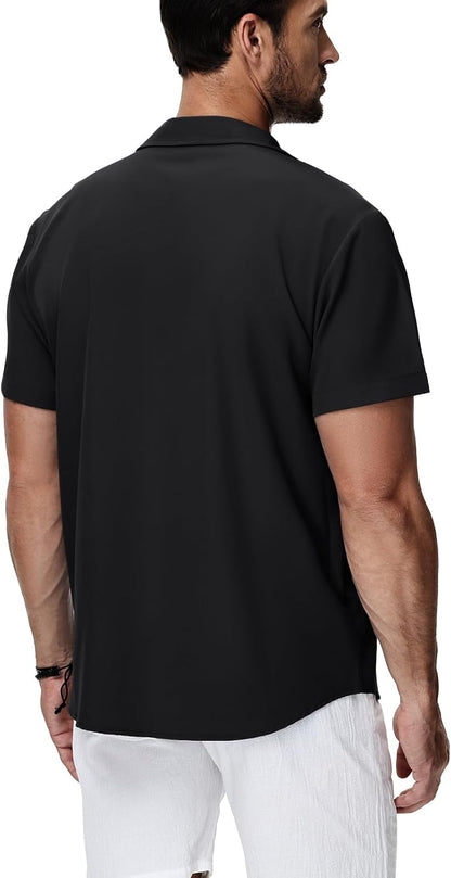 HMIYA Herren Hawaiihemden Kurzarm Button-Up Hemd Herren S-3XL