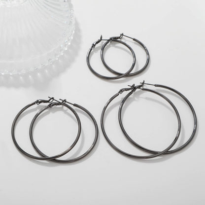 Große Gold Creolen für Frauen, Hypoallergene Dünne Gold Creolen, Sterling Silber Creolen für Damen, Extra Große, Mittelgroße, Große Creolen