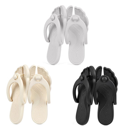 Rosoz Flip Flops for Women Men Foldable Travel Slippers Lightweight Shower Shoes Non-Slip Quick-Dry Bathroom Camp Beach Sandals