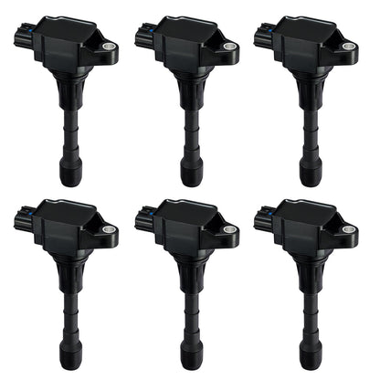 BDFHYK Ignition Coil Pack UF648 and Iridium Spark Plug 97390 Compatible with Jeep Grand Cherokee 2011-2015 Jeep Wrangler Dodge Charger Grand Caravan 2016 Chrysler 200 300 Jeep Coil Pack 3.6L Set of 6