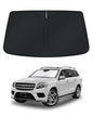 KUST Windshield Sun Shade for 2017-2026 Tesla Model Y/Model 3 Sunshade Accessories (Fit 2025-2026 Model Y Juniper / 2024 Model 3 Highland) Upgraded Foldable Sunshade, Blocks UV Rays Keep Car Cool