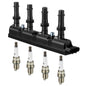 BDFHYK Ignition Coil Pack UF648 and Iridium Spark Plug 97390 Compatible with Jeep Grand Cherokee 2011-2015 Jeep Wrangler Dodge Charger Grand Caravan 2016 Chrysler 200 300 Jeep Coil Pack 3.6L Set of 6