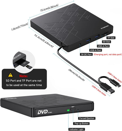 ORIGBELIE External DVD Drive: A Versatile Solution for Your Optical Disc Needs