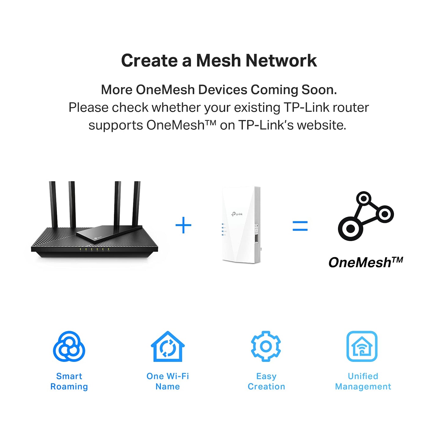 TP-Link AC1200 WiFi Extender - 1.2Gbps Home Signal Booster, Dual Band 5GHz/2.4GHz, Up to 1600 Sq.ft and 32 Devices, EasyMesh Compatible, One Ethernet Port (RE315)