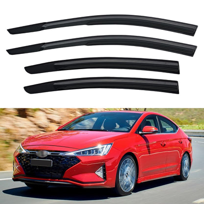 Window Visors Rain Guards for 2015-2026 Ford F150 SuperCrew & 2017-2026 F-150 Raptor F250 F350 F450 F550 Super Duty Crew Cab, Out-Channel Window Vent Deflectors Visors Shades Protectors