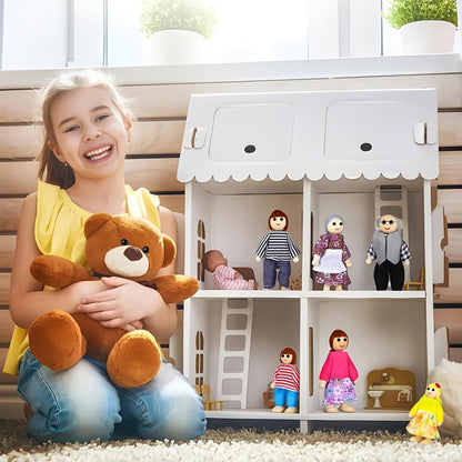 Sicherheitsaugen, 100 Stück schwarze Sicherheitsaugen, Plastiksicherheitsaugen und Unterlegscheiben für Puppen, Plüschtiere, Bastelarbeiten (5 Größen)