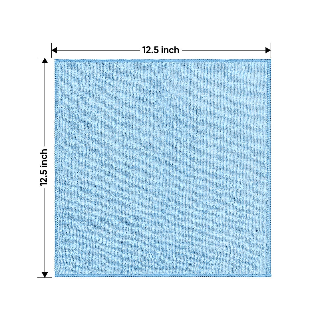 HOMEXCEL Microfiber Cleaning Cloth 12 Pack, 12.5 x 12.5 inch Microfiber Towels for Cars, Ultra Absorbent Car Washing Cloth, Lint Free Streak Free Cleaning Rags for Car, Kitchen, and Window (Grey)