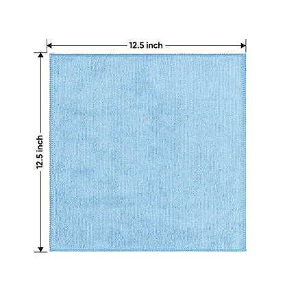 HOMEXCEL Microfiber Cleaning Cloth 12 Pack, 12.5 x 12.5 inch Microfiber Towels for Cars, Ultra Absorbent Car Washing Cloth, Lint Free Streak Free Cleaning Rags for Car, Kitchen, and Window (Grey)