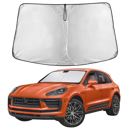 EcoNour Car Windshield Sunshade | Blocks 99% Heat & Keeps Interior Cool | Universal Fits Cars, SUVs, Trucks | Automotive Sun Screen, Visor & Car Accessories for Summer | Medium (64x32 Inches)