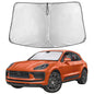 EcoNour Car Windshield Sunshade | Blocks 99% Heat & Keeps Interior Cool | Universal Fits Cars, SUVs, Trucks | Automotive Sun Screen, Visor & Car Accessories for Summer | Medium (64x32 Inches)
