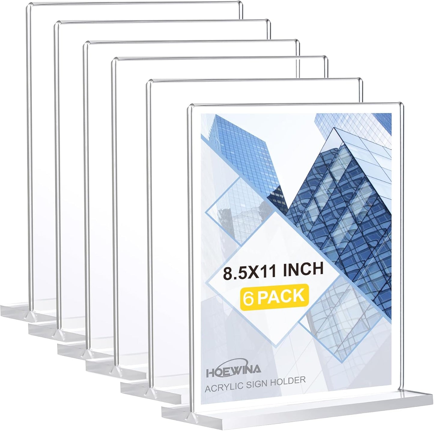 Vertical 6 Pack 8.5x11 Inch
