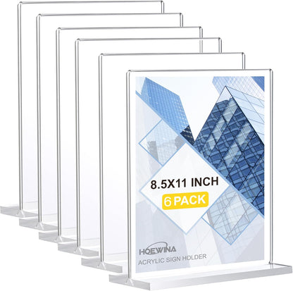 Vertical 6 Pack 8.5x11 Inch